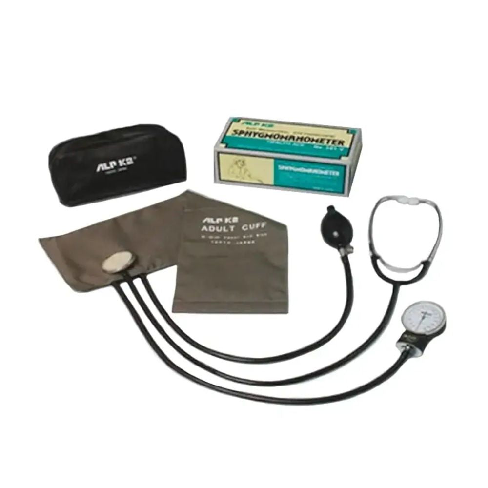Esfigmomanómetro ALPK2 501-V con reloj: brazalete adulto, tubos y estetoscopio