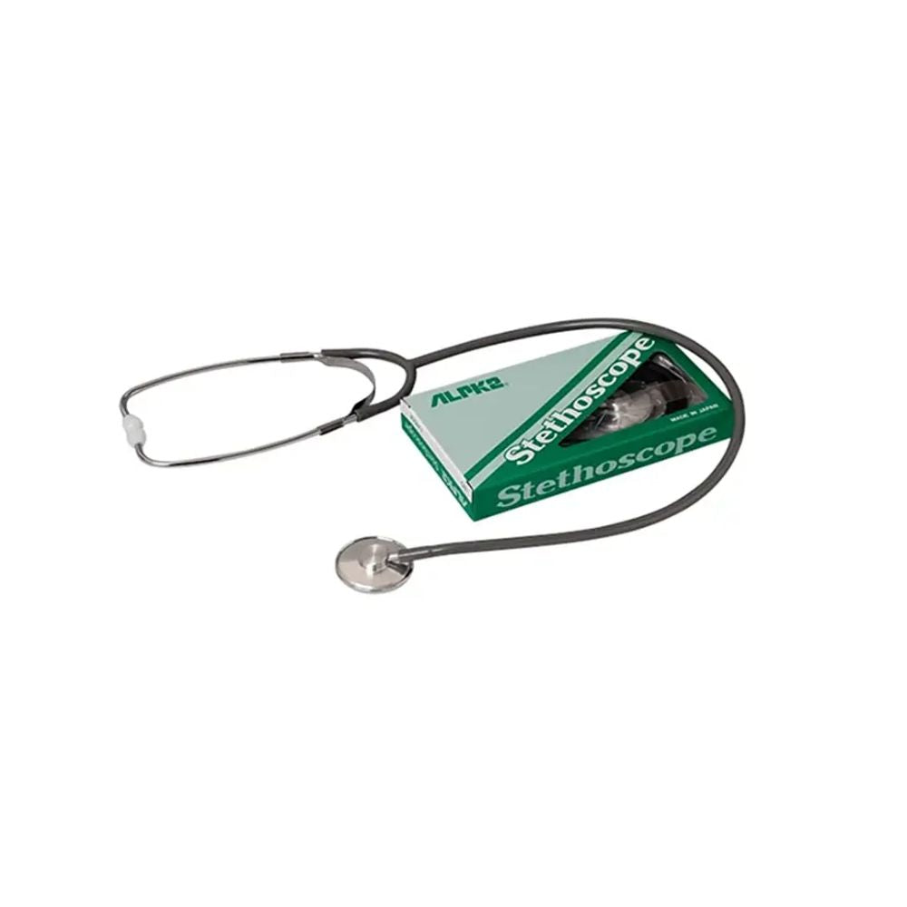 Fonendo Plano Alpk2 con estuche verde y auriculares metálicos