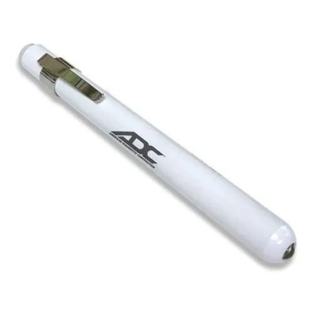 Linterna de diagnóstico ADC, cuerpo blanco y cabezal metálico