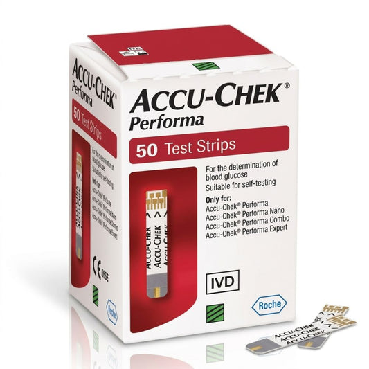 Caja de tiras reactivas Accu-Chek Performa 50 (con tiras sueltas)