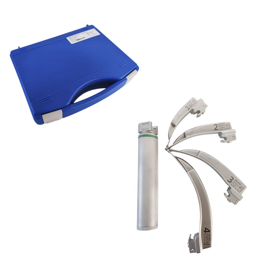 Laringoscopio Luz Led 3 Hojas Miller