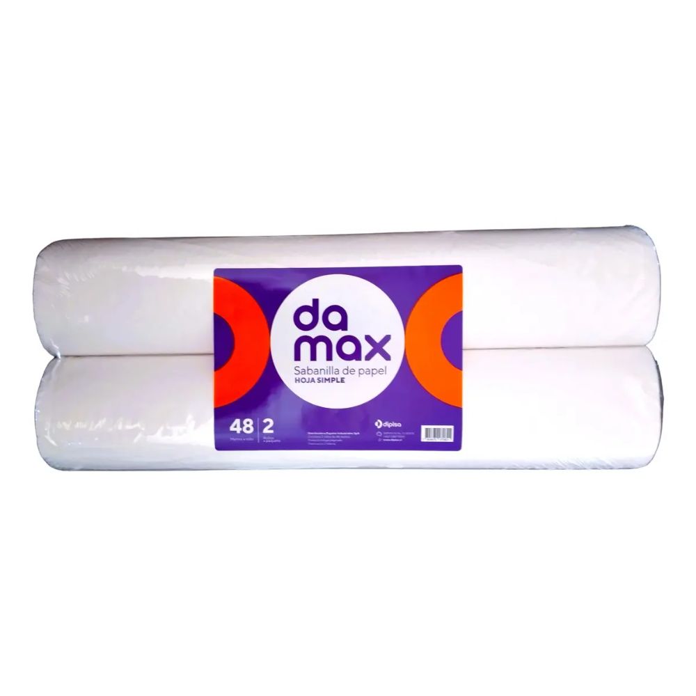 Sabanilla desechable médica en rollo, 2 piezas, hoja simple, Da Max 48