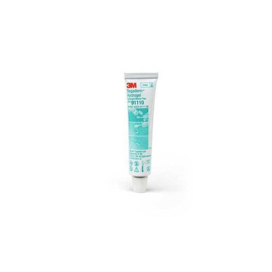 Hidrogel con Alginato Nu-gel MNG415 en tubo, gel transparente y tapa.