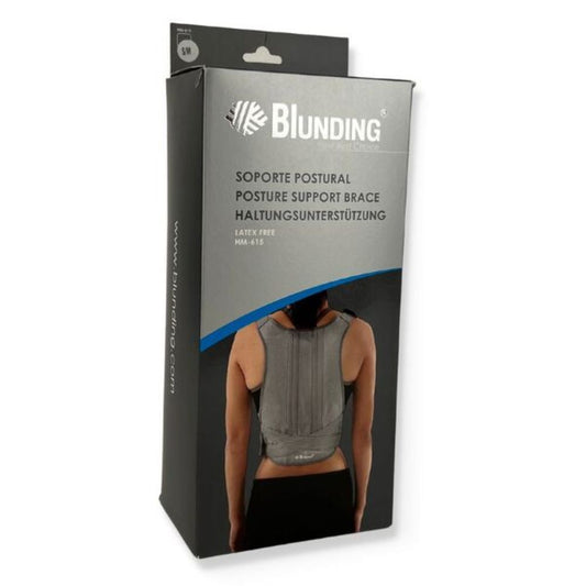 Soporte postural Blunding HM-615, con banda elástica ajustable para la espalda