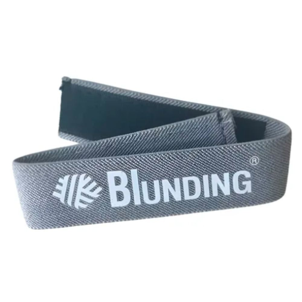 Ligadura C Blunding, banda textil azul oscuro con logo
