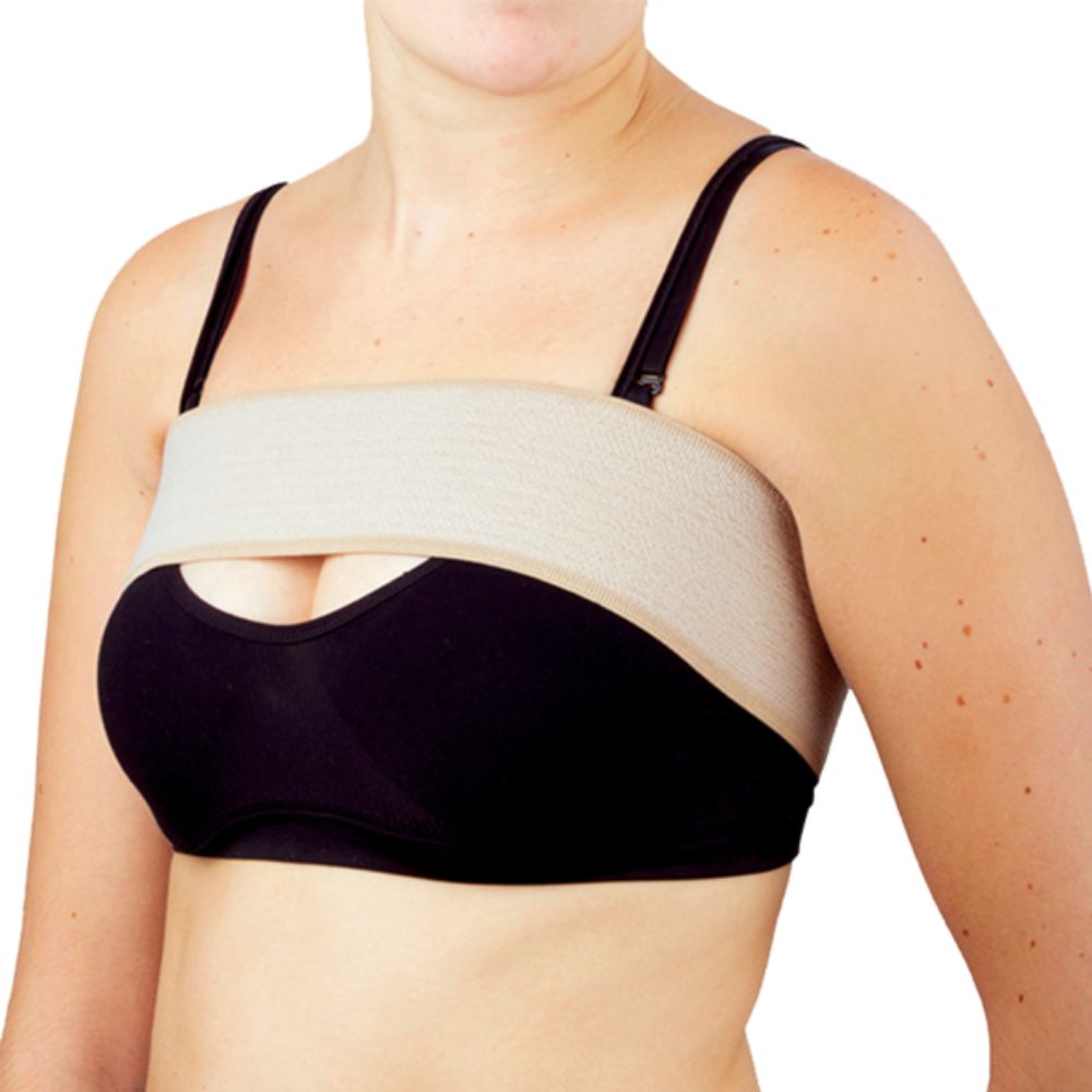 Estabilizador de implantes mamario CP-141 con banda beige y soporte negro