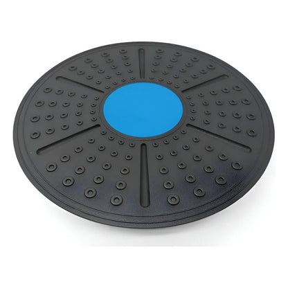 Disco de equilibrio de PVC con base antideslizante, negro y centro azul