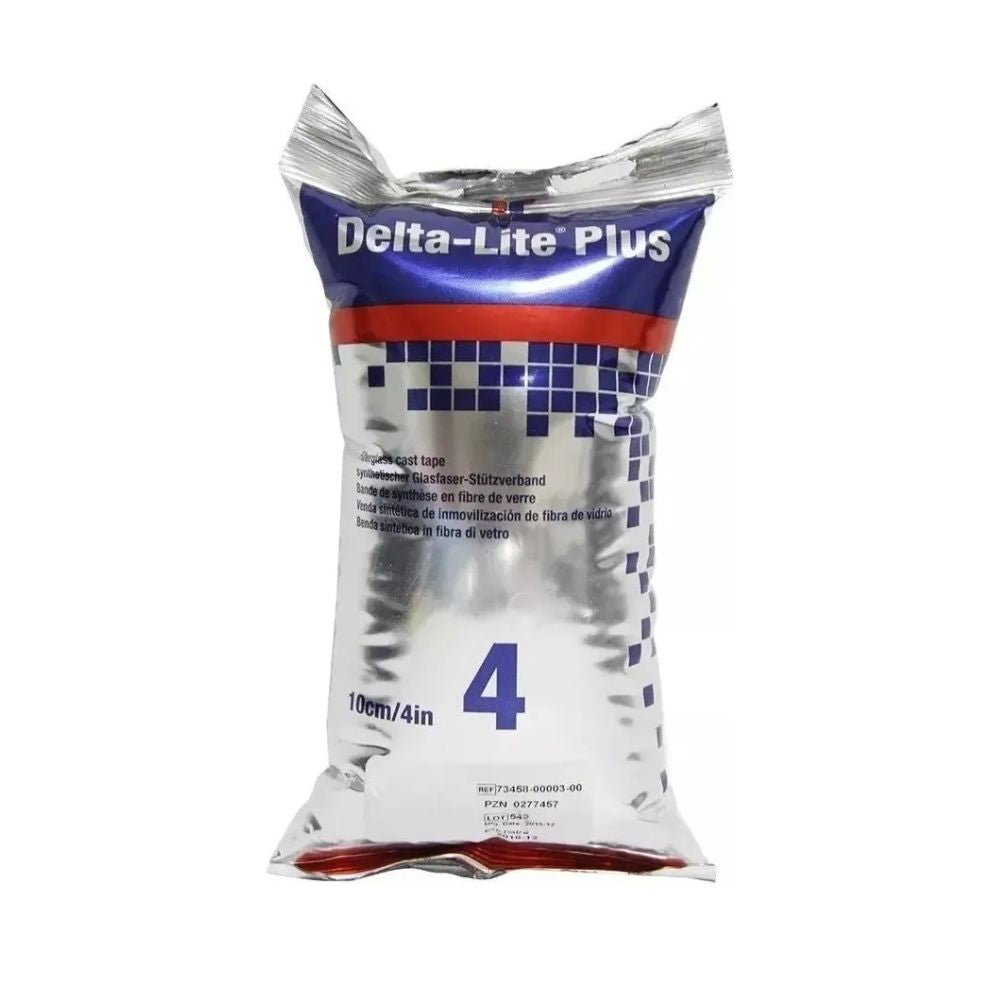 Venda de yeso plástico Delta-Lite Plus, 10 cm, bolsa sellada