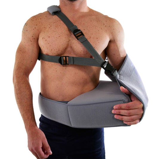 Abductor de hombro en 15° HM-13400: soporte con correas y almohadilla para brazo
