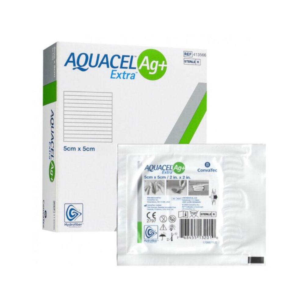Aposito Aquacel Ag Extra 5 x 5 cm, estéril en blíster