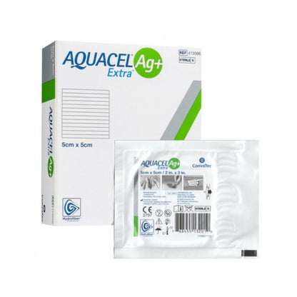 Aposito Aquacel Ag Extra 5 x 5 cm, estéril en blíster