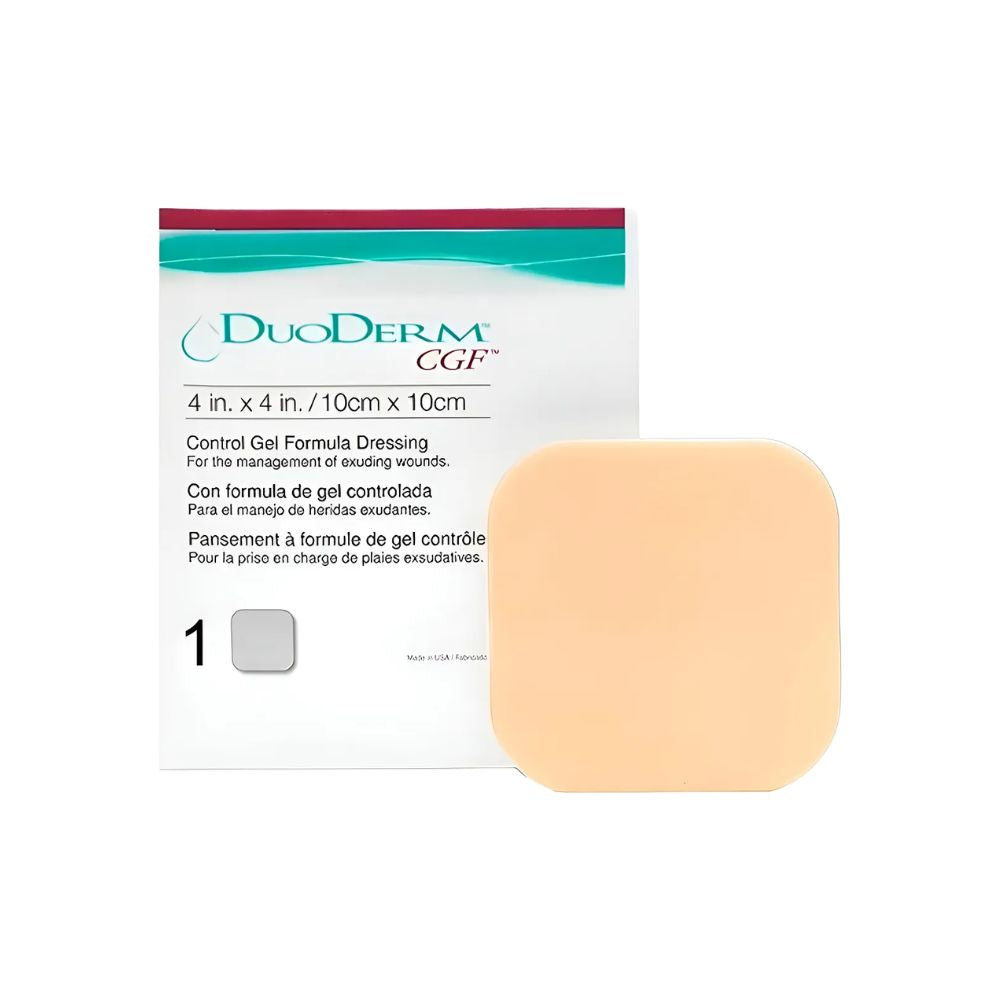 Duoderm Cgf apósito de gel con control de exudado, 10x10 cm, cuadrado beige