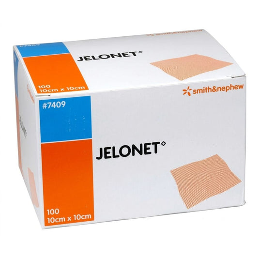 Gasa parafinada Jelonet 10x10 7409 en caja, 100 apósitos
