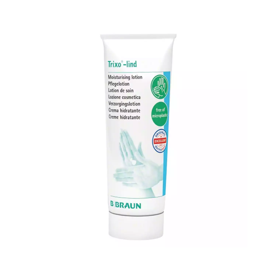 Crema Trixo Bbraun: tubo crema idratante con etichetta Trixo-lind