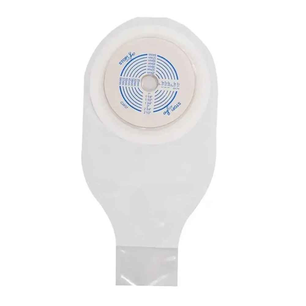 Bolsa Active Life 64 mm 125371, placa redonda y adhesiva, color blanco