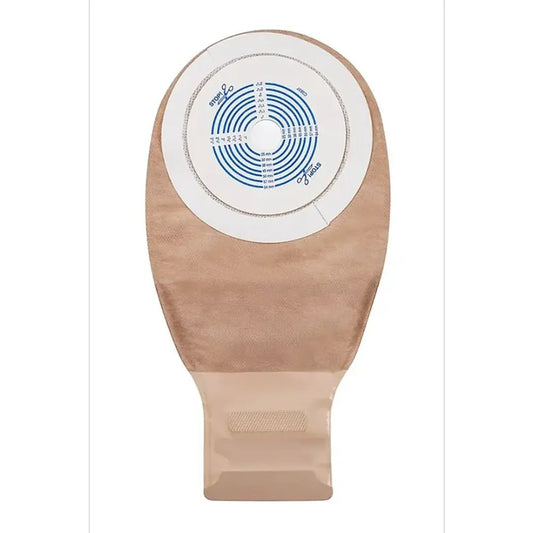Bolsa de ostomía Opaca 416975 beige con placa adhesiva y filtro circular