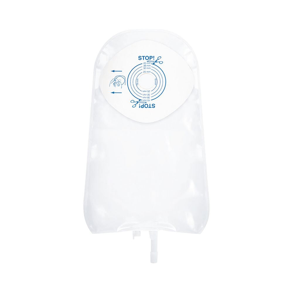Bolsa de ostomía Opaca 416975 con filtro circular y salida inferior