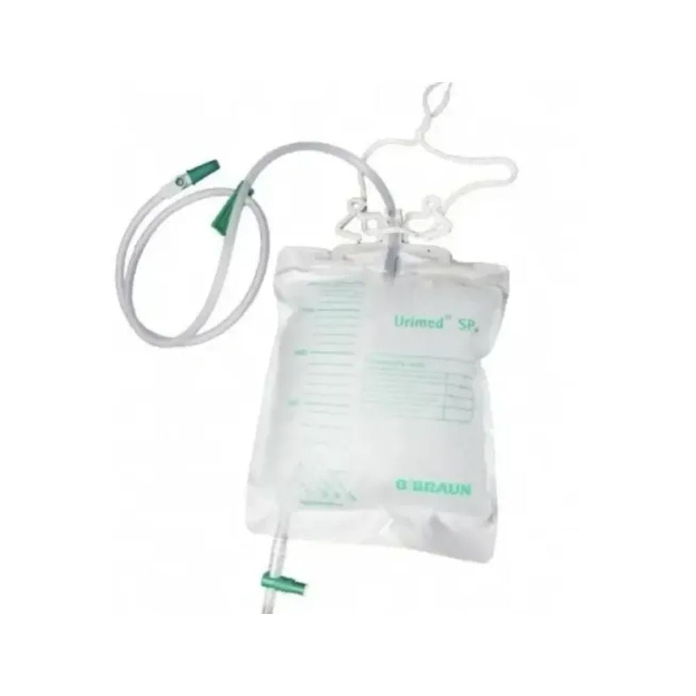 Recolector de orina Urimed SP+ de 2000 ml, bolsa transparente con escala y tubo