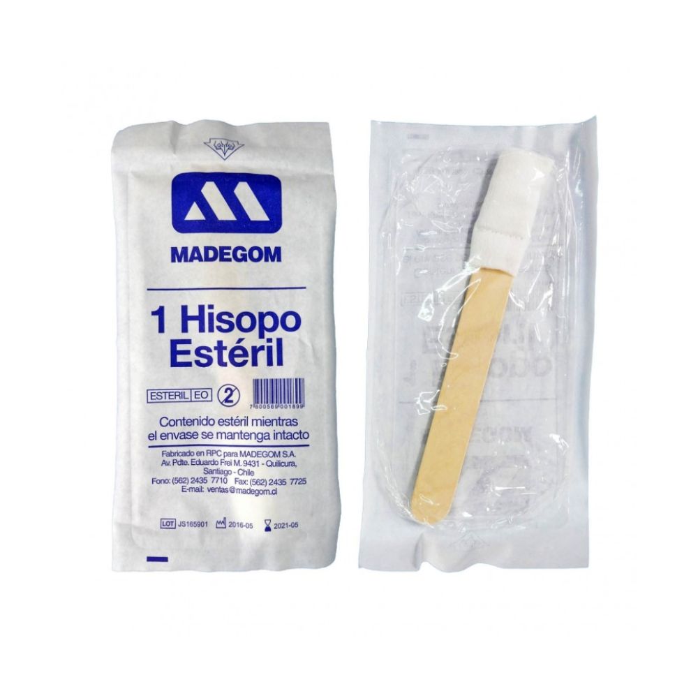 Hisopo estéril de gasa no tejida en paquete individual, con aplicador