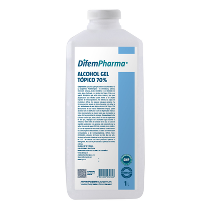 Alcohol Gel tópico 70% en envase de 1 L