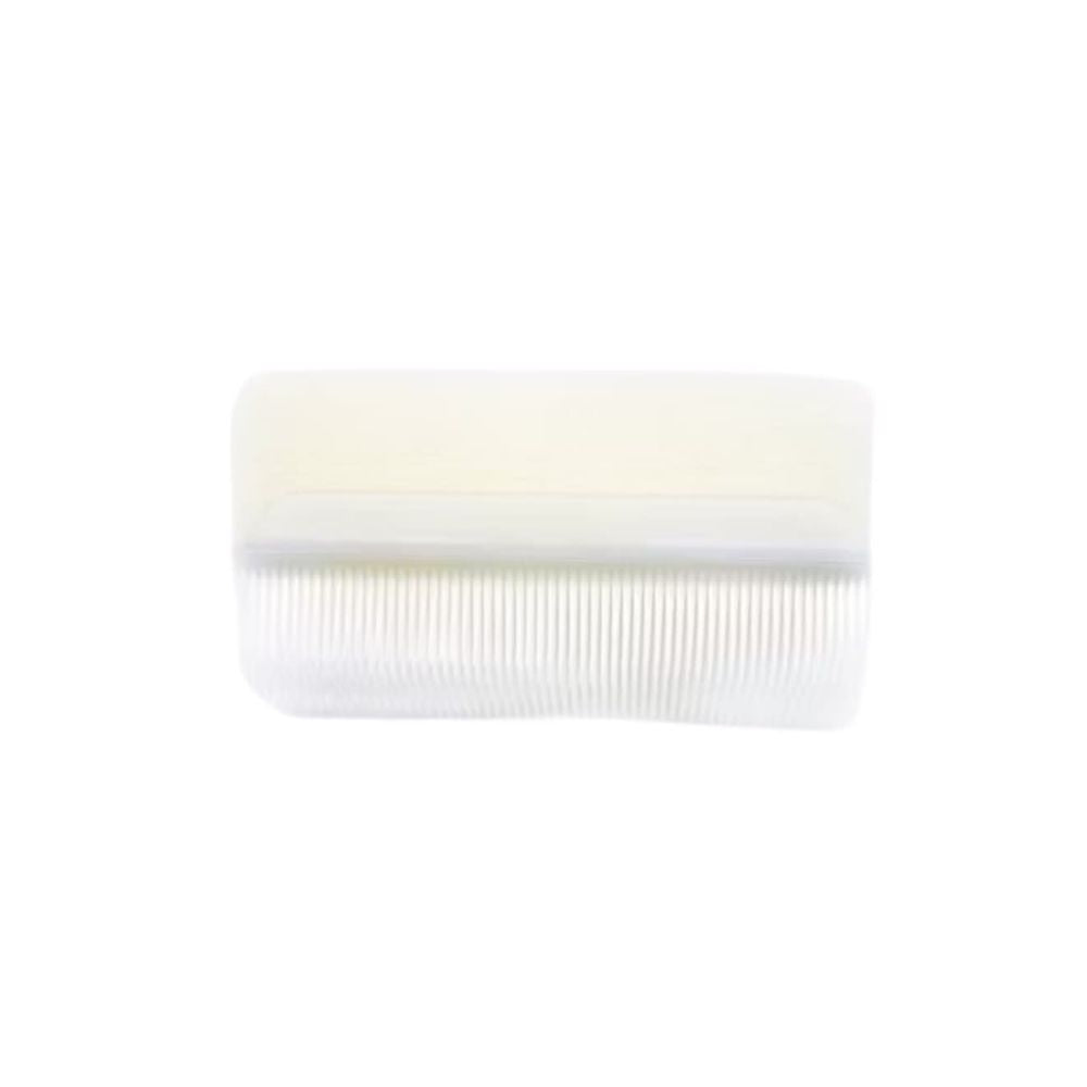 Escobilla quirúrgica estéril con cerdas blancas, cabezal rectangular