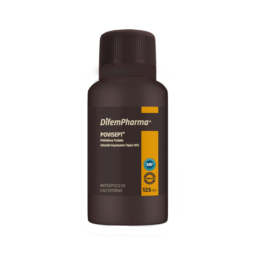 DifemPharma Povisept 10% solución espumante tópica, envase 125 mL