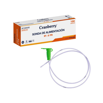 Sonda de alimentación N° 6 FR con tubo transparente, 100 unidades