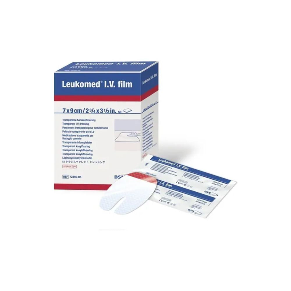 Leukomed IV transparente Wundauflage, 7×9 cm, mit Verpackung