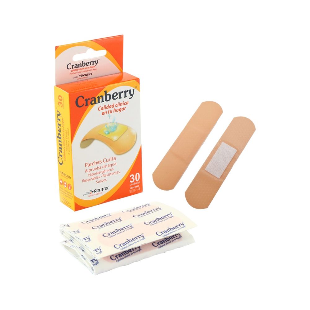 Parche tipo curita resistente al agua, en caja y con parches beige