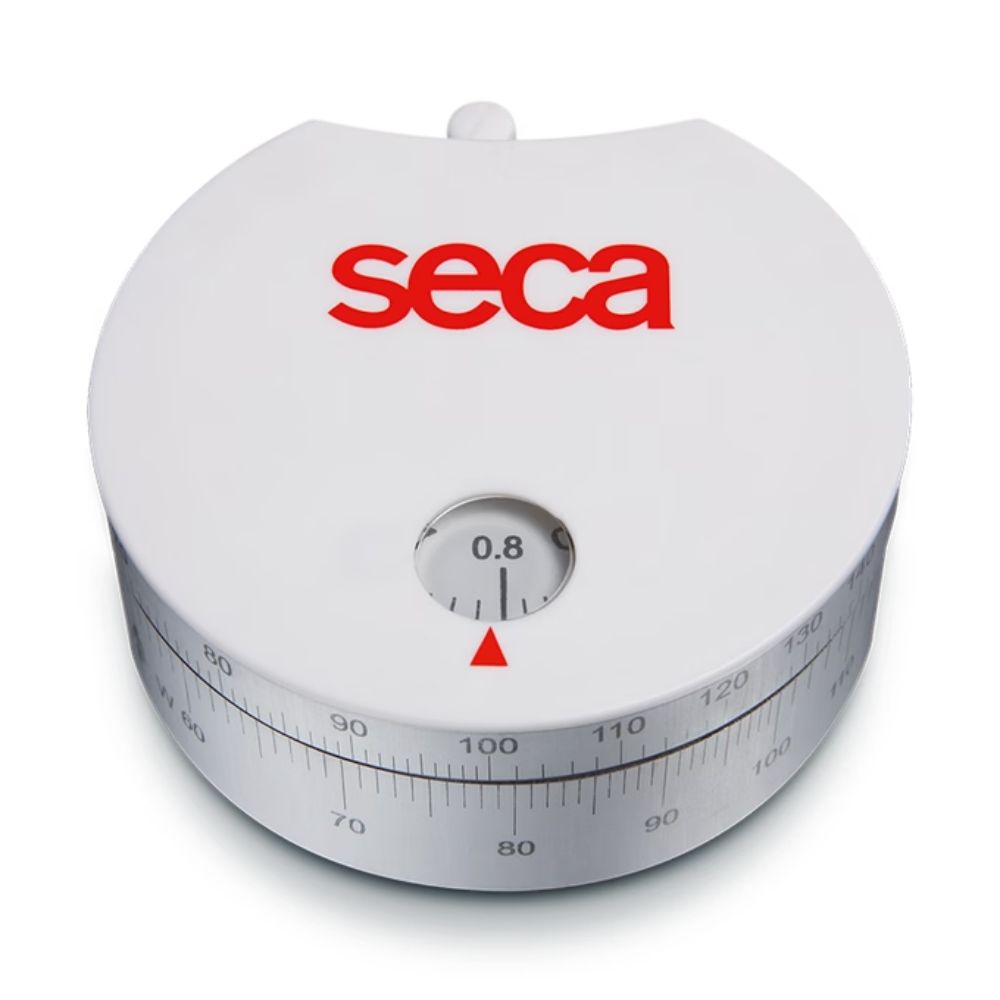 Cinta métrica Seca 203 enrollable con escala circular 0,8 y marcas métricas