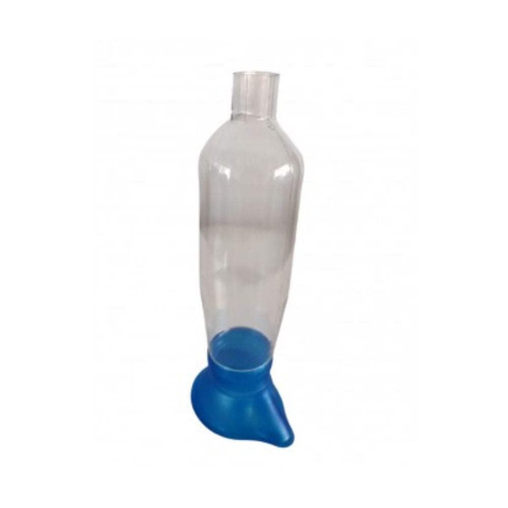Aerocámara adulta con boquilla de silicona azul