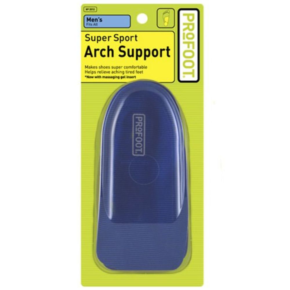 Soporte de arco para hombre, plantilla azul marino con refuerzo