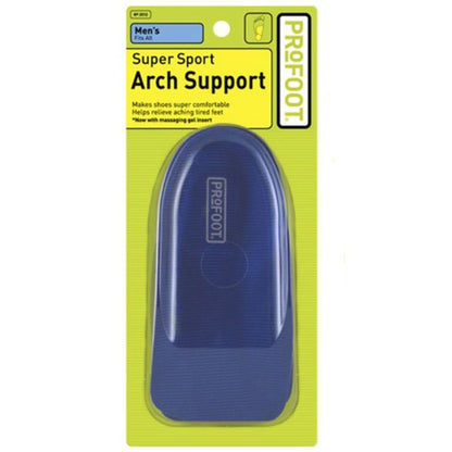 Soporte de arco para hombre, plantilla azul marino con refuerzo