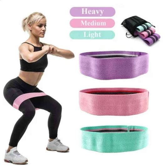 Bandas elásticas de goma EVA para yoga, varios colores enrollados