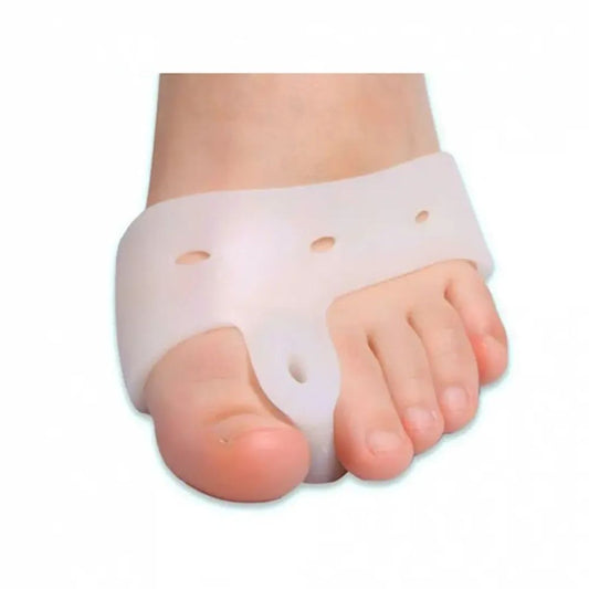 Almohadilla metatarsal con separador en C para dedos, color blanco