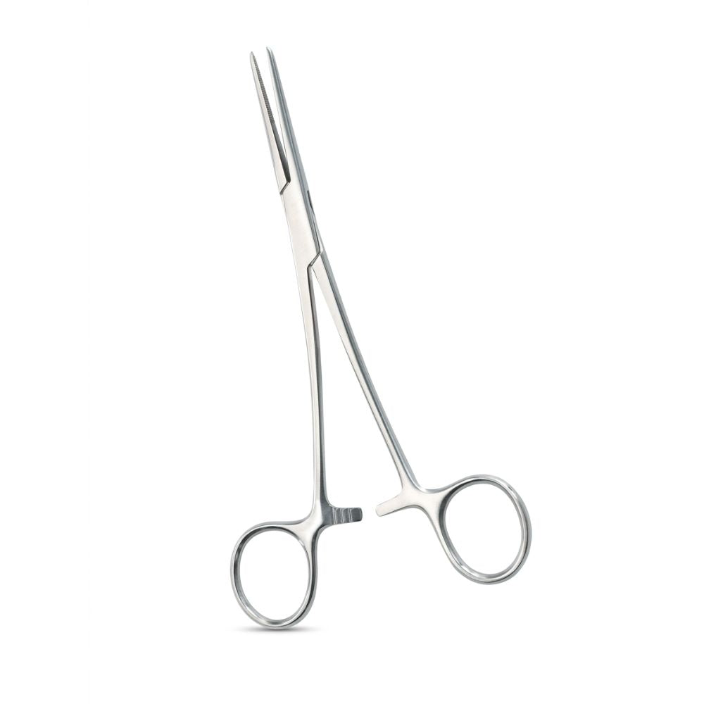 Pinza Crille recta 14 cm de acero inoxidable con anillos